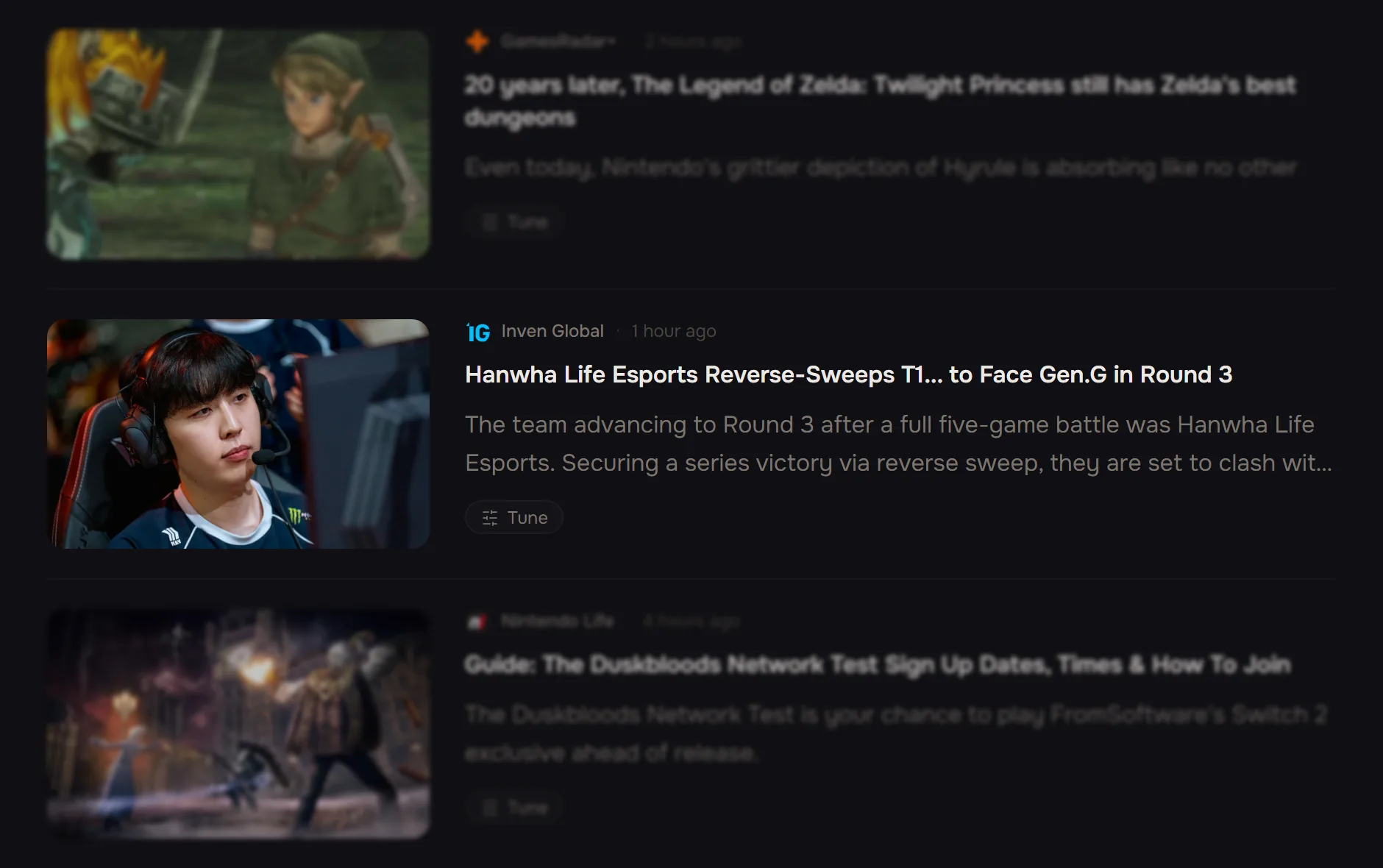 The same article, open after marking the match as seen