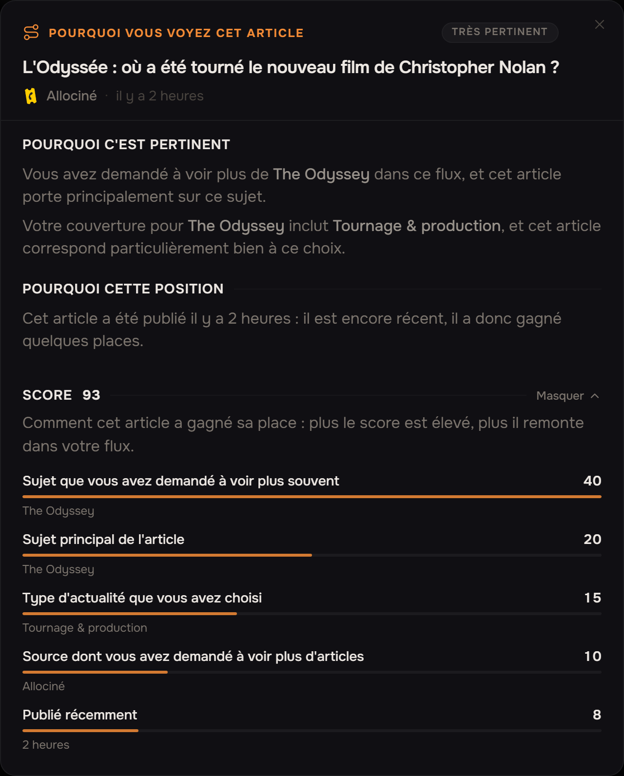 Ce qui a compté